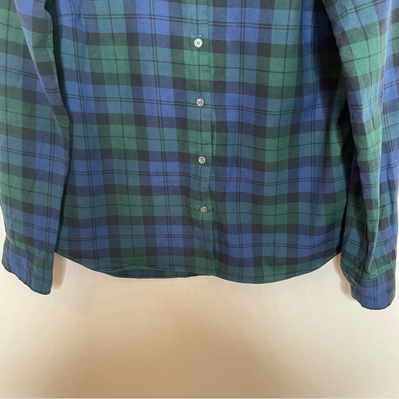 UNTUCKit Plaid Tartan Button Down Long Sleeve Collared Shirt Blue Green 8 - Picture 4 of 7